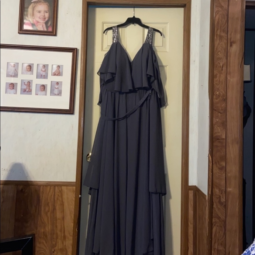 Azazie grey dress